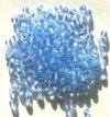 100 4mm Transparent Light Sapphire Round Glass Beads